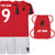 Personalised Devils Manchester Reds Style Contrast Kit With Bag