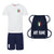 Personalised Italy Style White & Navy Away Kit With Bag