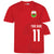 Personalised Childrens Wales Style Red Home Shirt