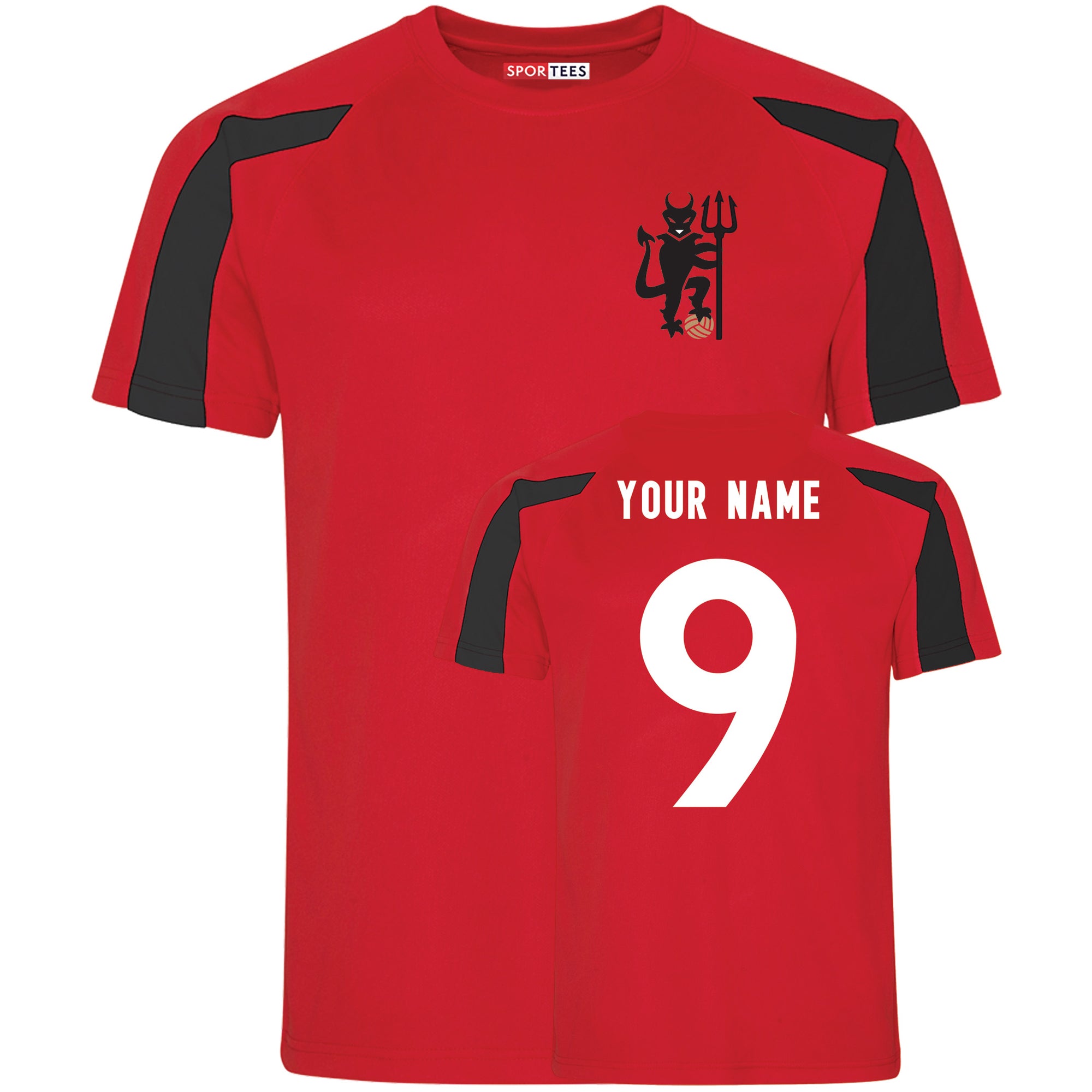 Personalised Devils Manchester Reds Style Shirt