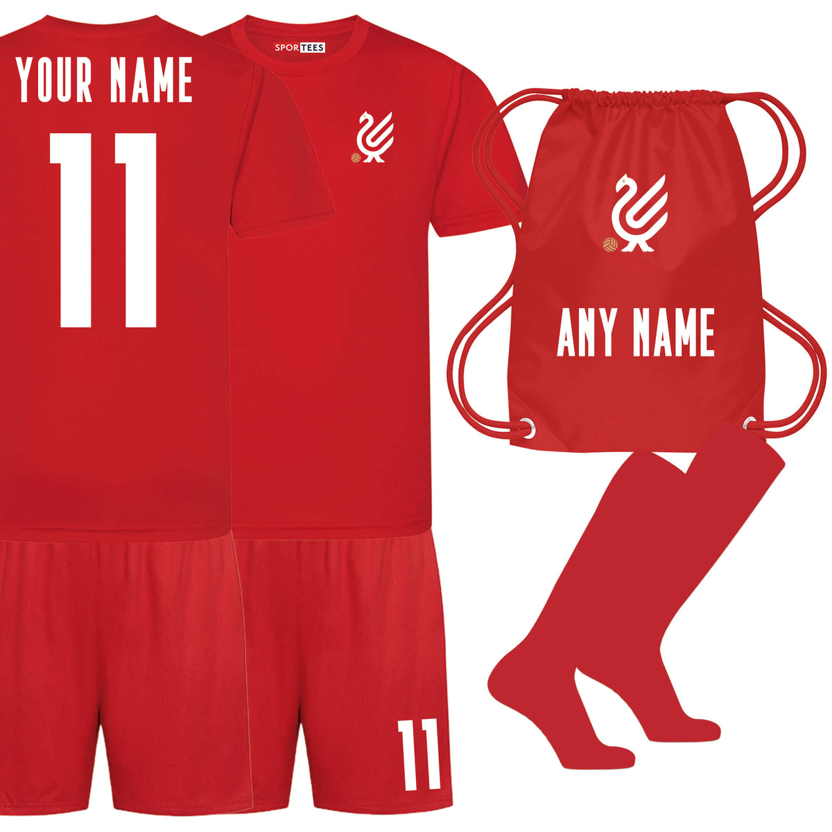 Personalised The Bird Liverpool Style Bundle With Socks And Bag