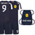 Personalised Scotland Style Navy & White Contrast Home Kit With Bag