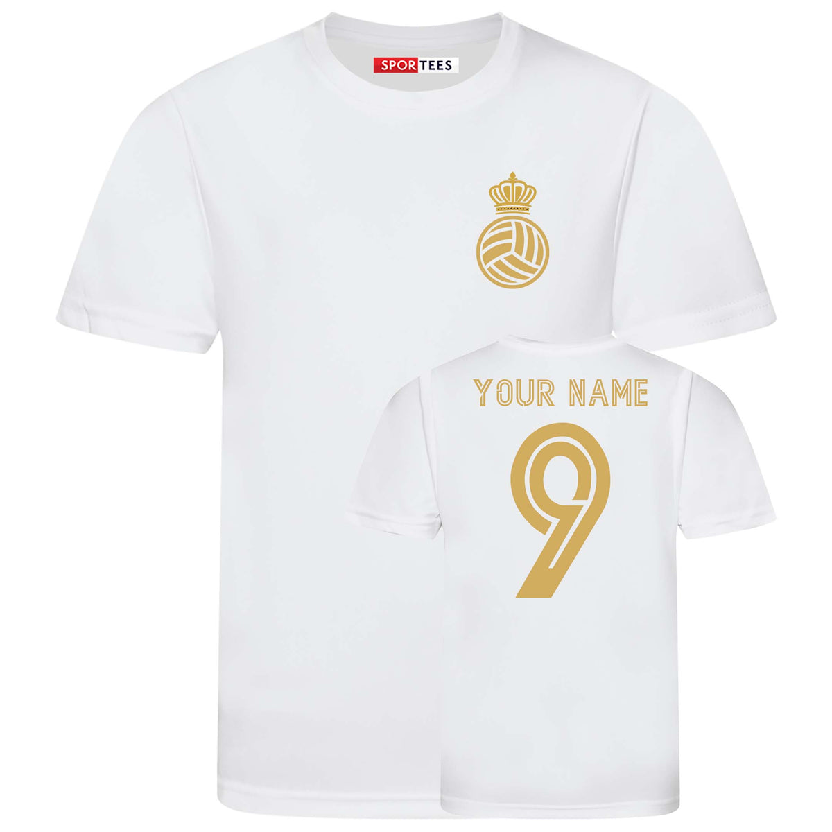 Personalised Los Blancos Madrid Style White Shirt