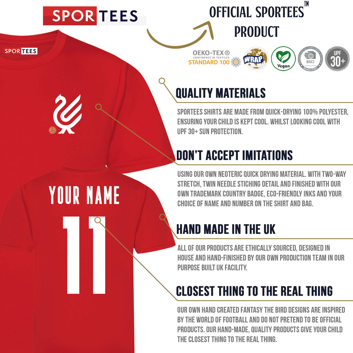 Personalised The Bird Liverpool Reds Style Shirt