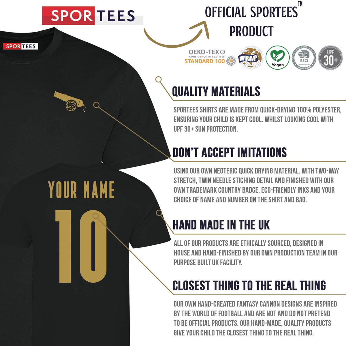 Personalised The Cannon North London Style Away Shirt