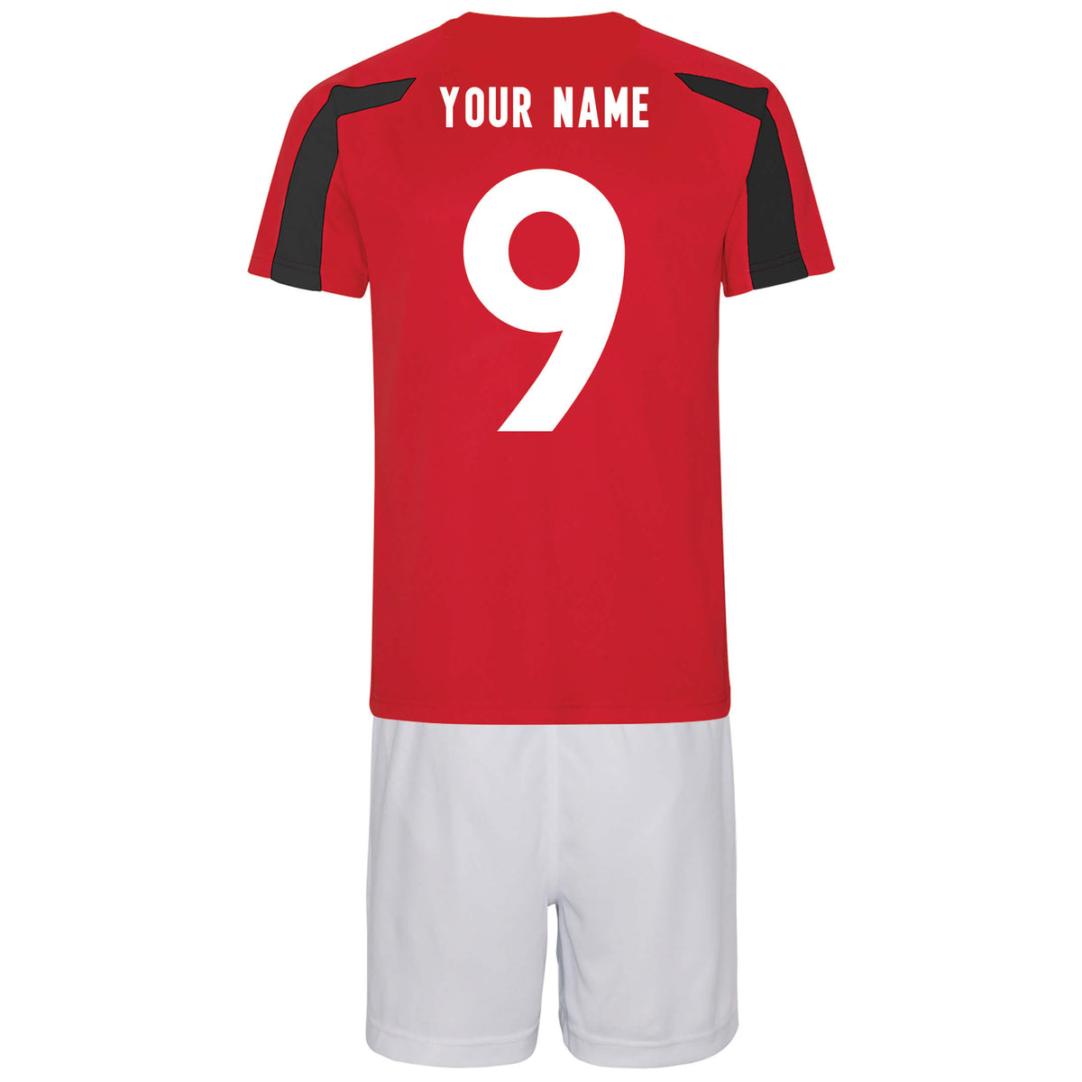 Manchester united style football kit for kids Personalised