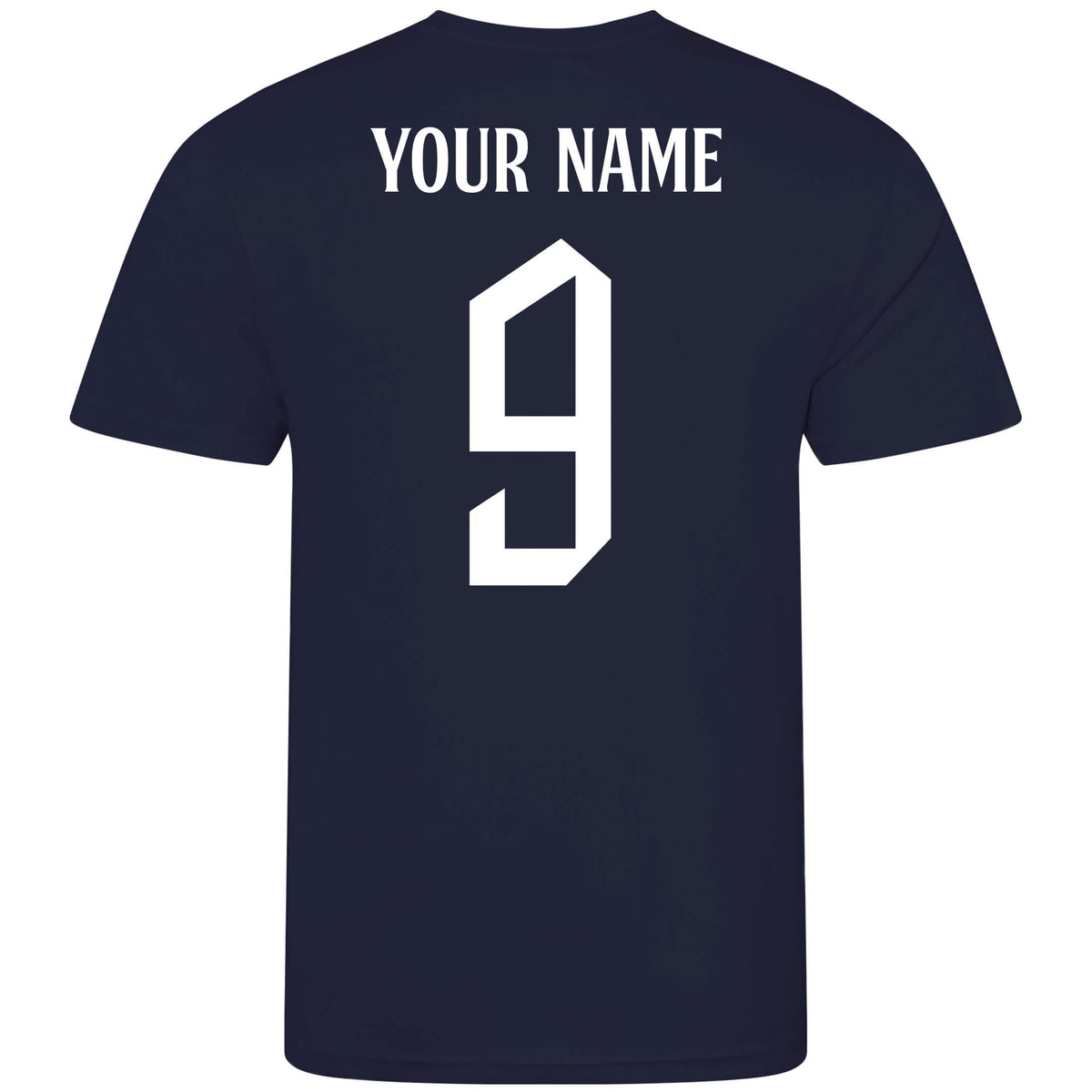 Personalised England Training Style Navy Shirt