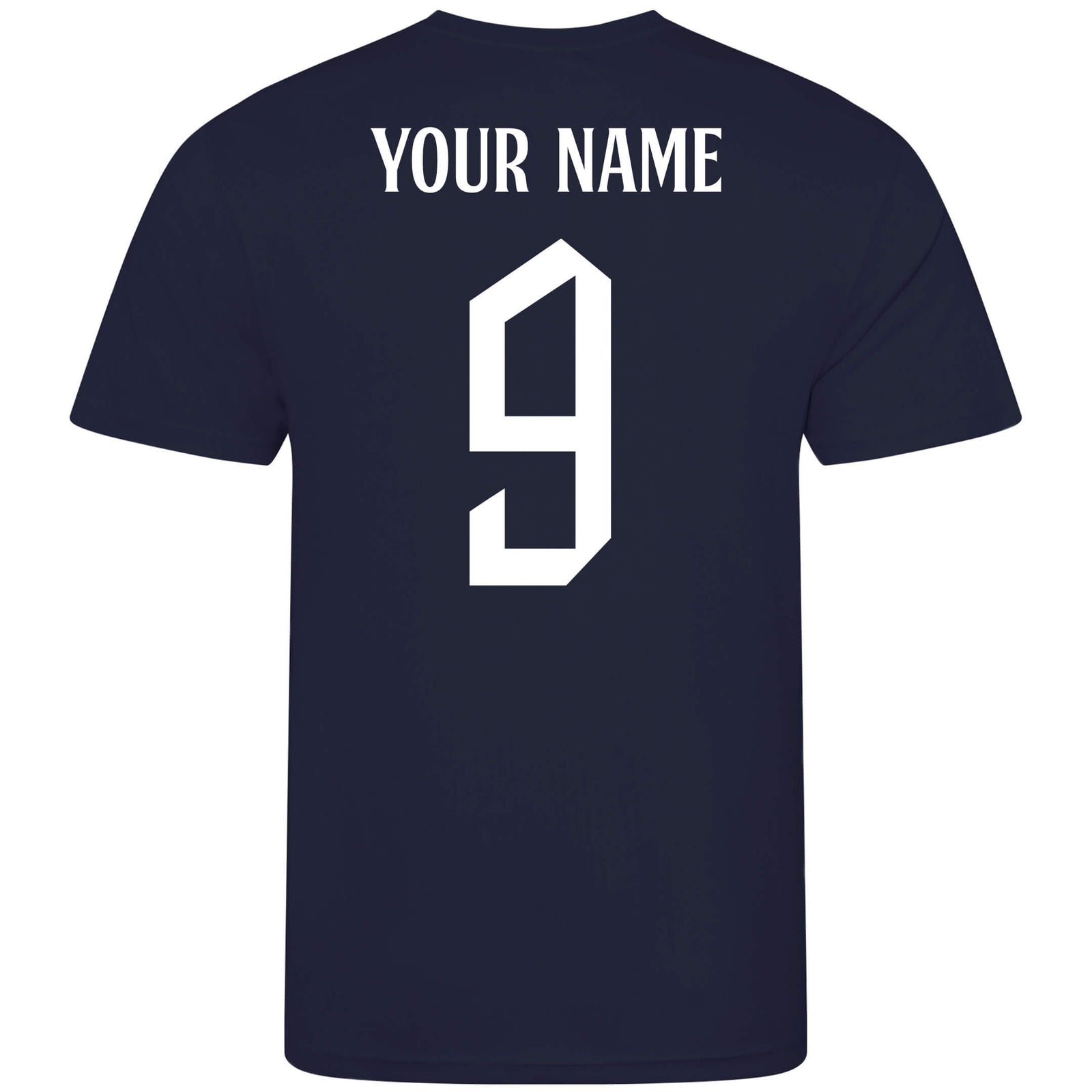 Personalised England Training Style Navy Shirt
