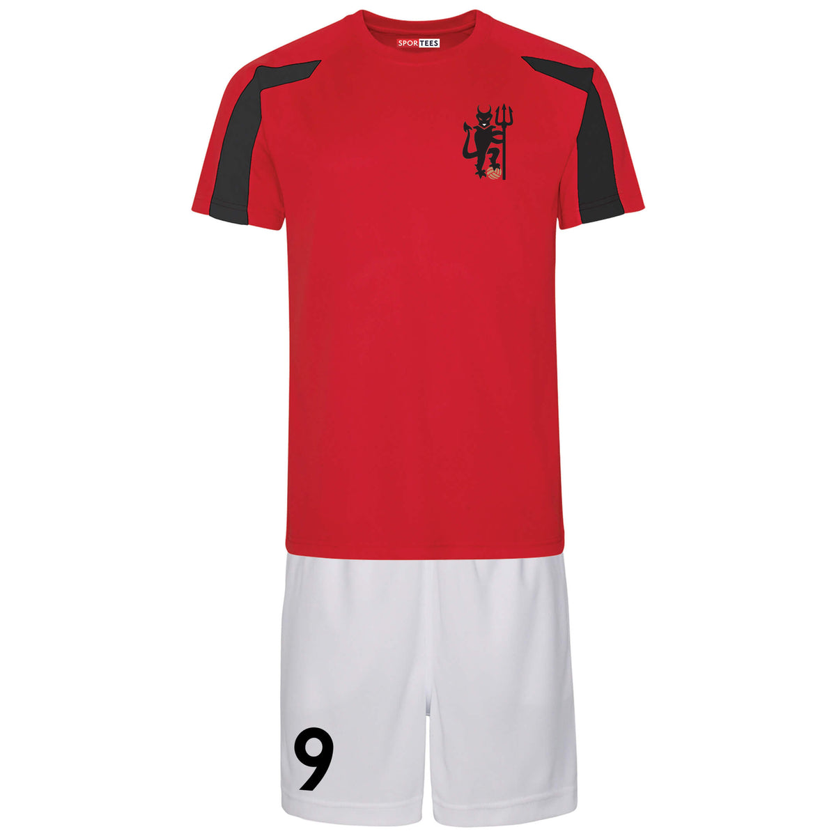 Manchester united style football kit for kids Personalised