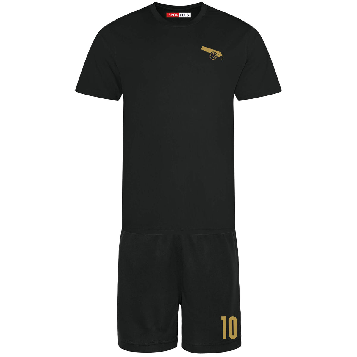 Personalised The Cannon North London Black Style Away Kit With Bag