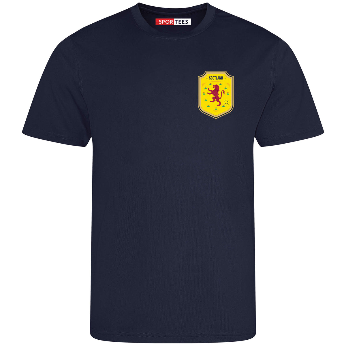 Personalised Scotland Style Navy &amp; White Home Shirt