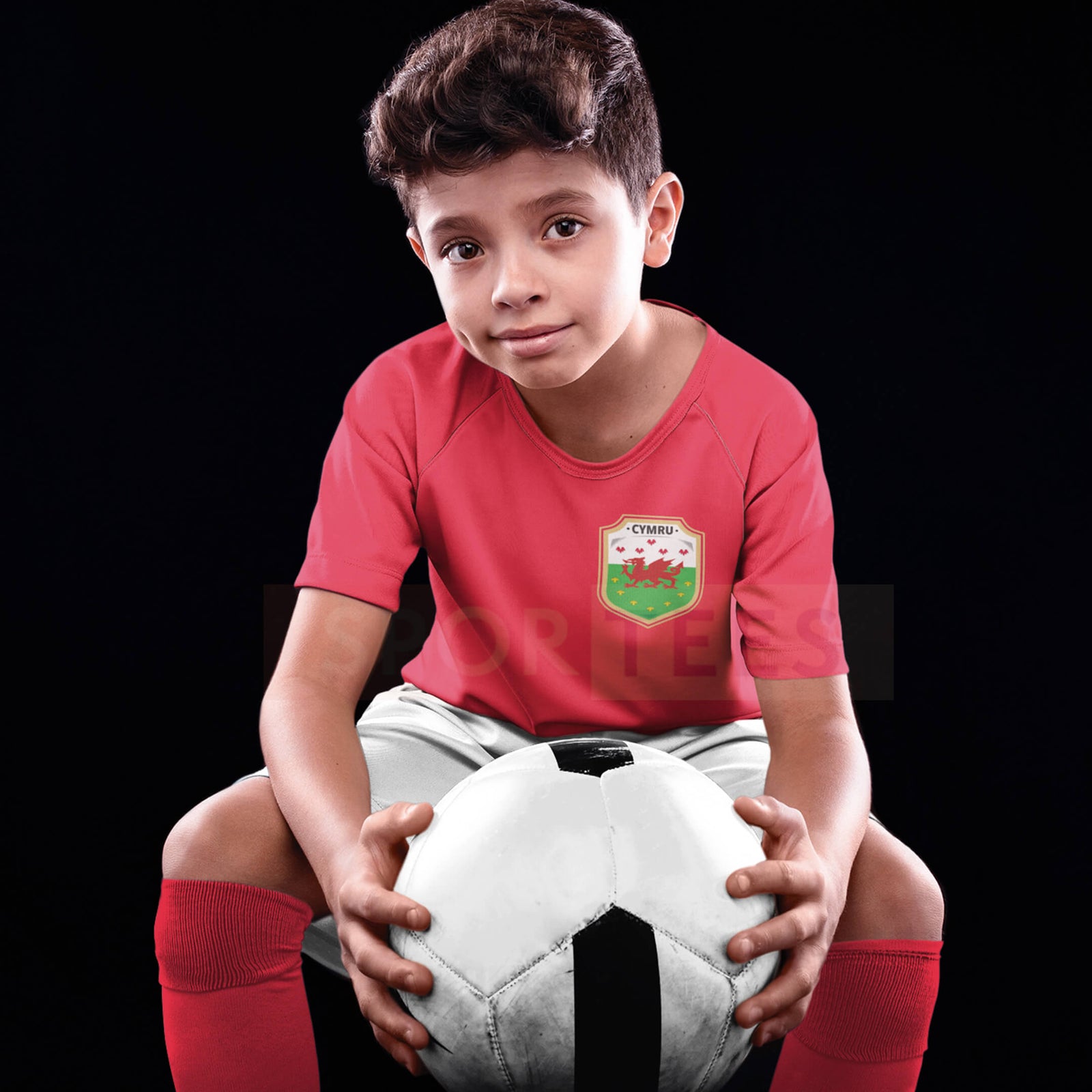 Personalised Wales World Cup Style Red & White Home Kit With Bag