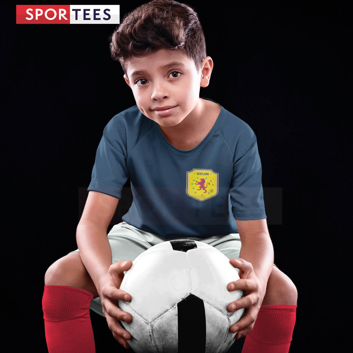 Personalised Scotland Style Navy &amp; White Home Bundle With Socks &amp; Bag