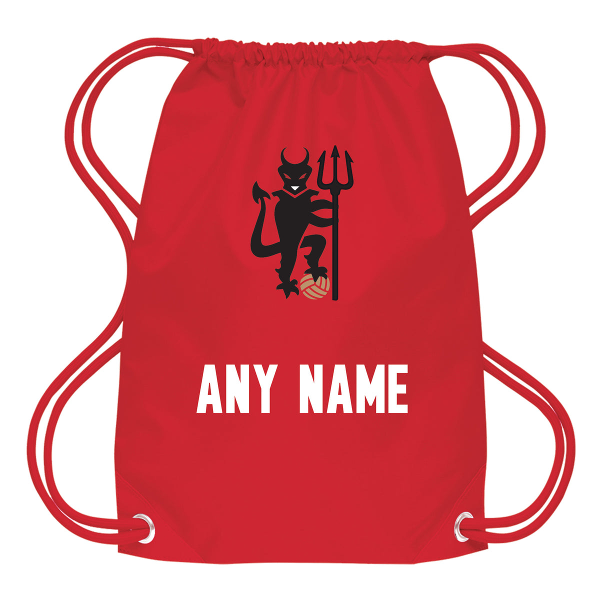 Personalised Devils Manchester Reds Style Contrast Kit With Bag