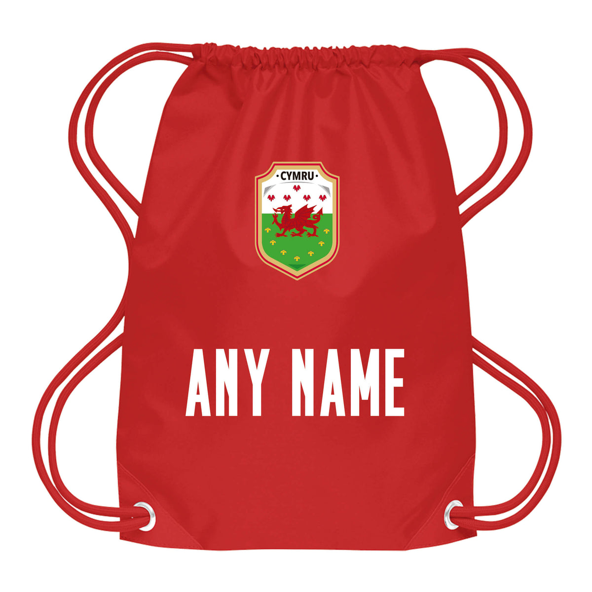 Personalised Wales Style All Red Home Bundle With Socks &amp; Bag