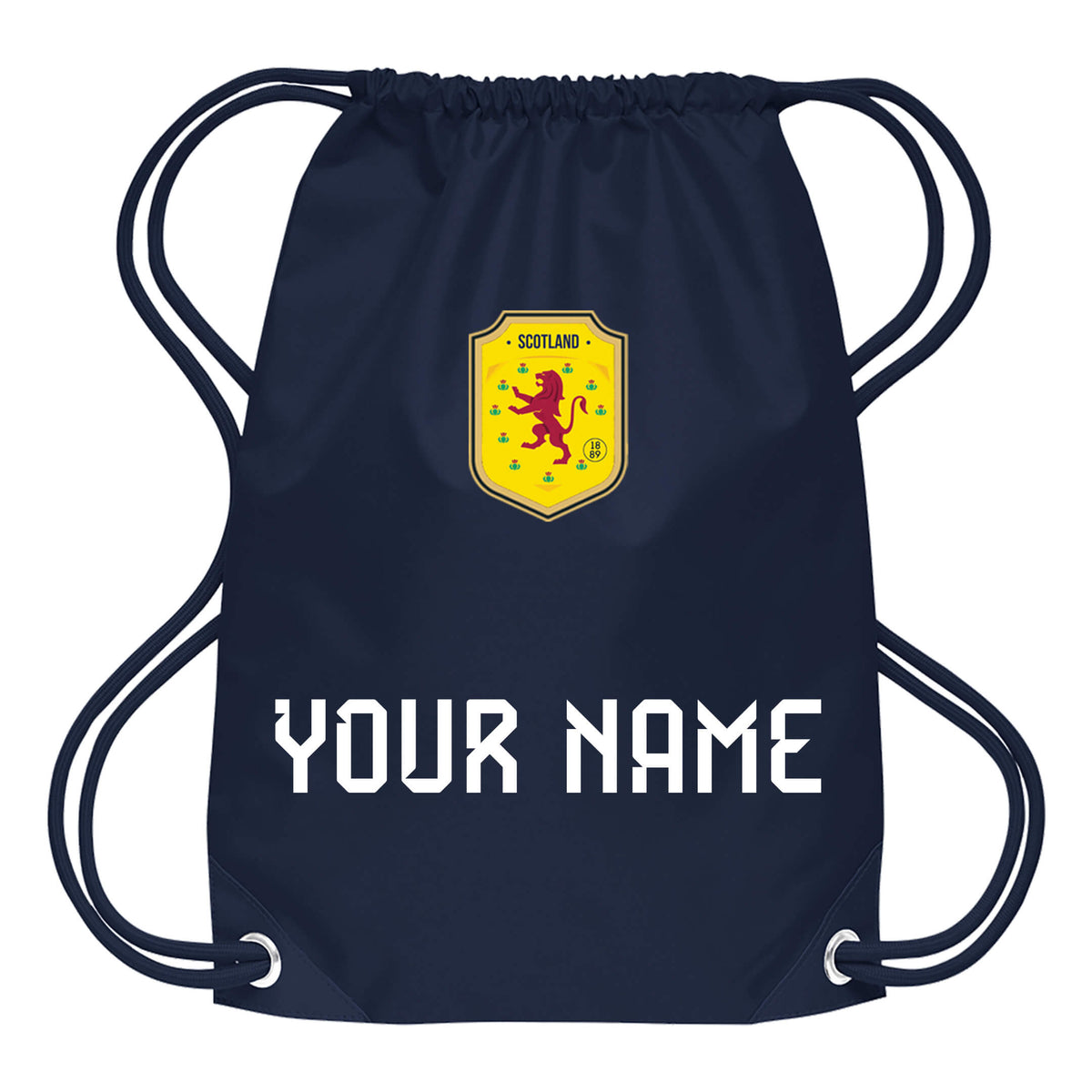 Personalised Scotland Style Navy &amp; White Contrast Home Kit With Bag