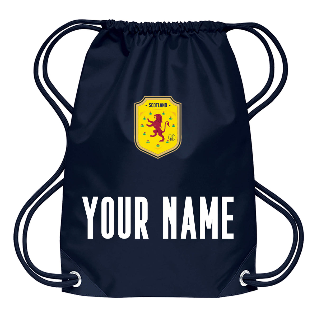 Personalised Scotland Style Navy &amp; White Home Bundle With Socks &amp; Bag