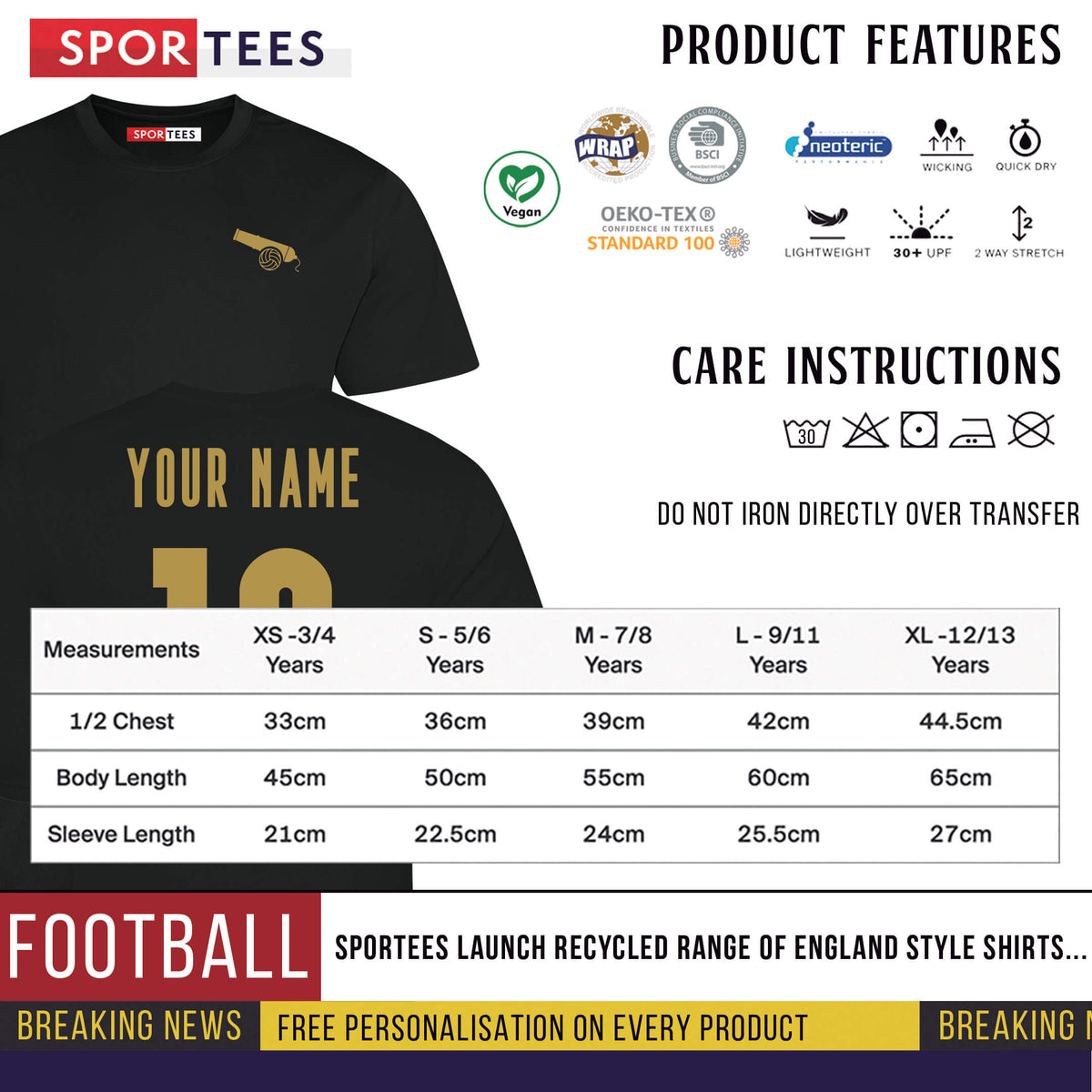 Personalised The Cannon North London Style Away Shirt