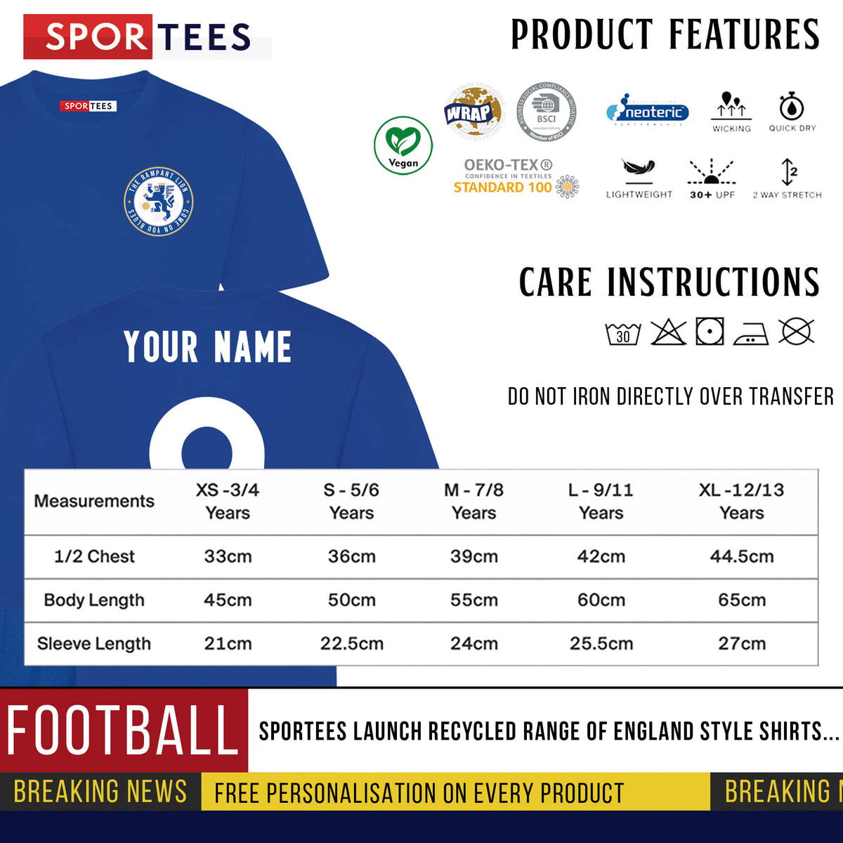 Personalised Rampant Lion West London Style Bundle With Socks And Bag