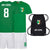 Personalised Ireland Style Green & White Home Kit With Bag