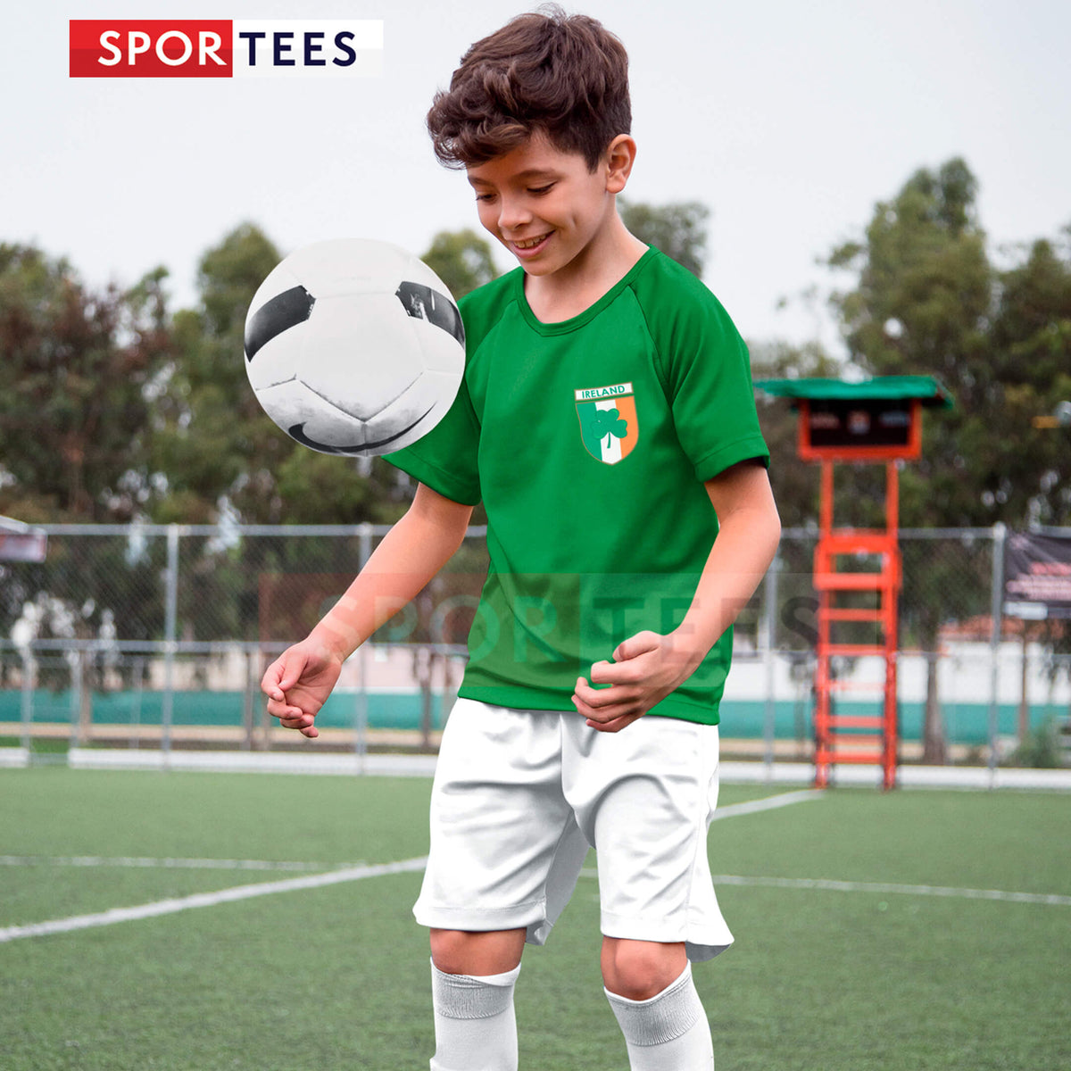 Personalised Ireland Style Green &amp; White Home Kit With Bag
