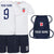 Personalised England Cup Style White & Navy Kit With Bag