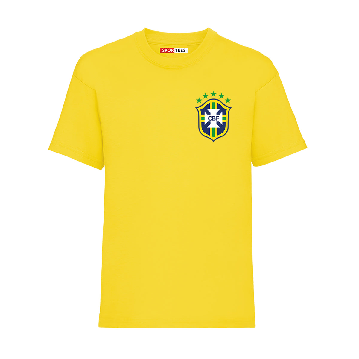 Personalised Brazil Style Yellow &amp; Blue Kit With Bag