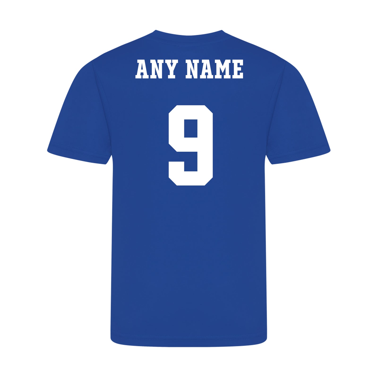 Personalised Childrens Brazil Style Blue & White Away Shirt