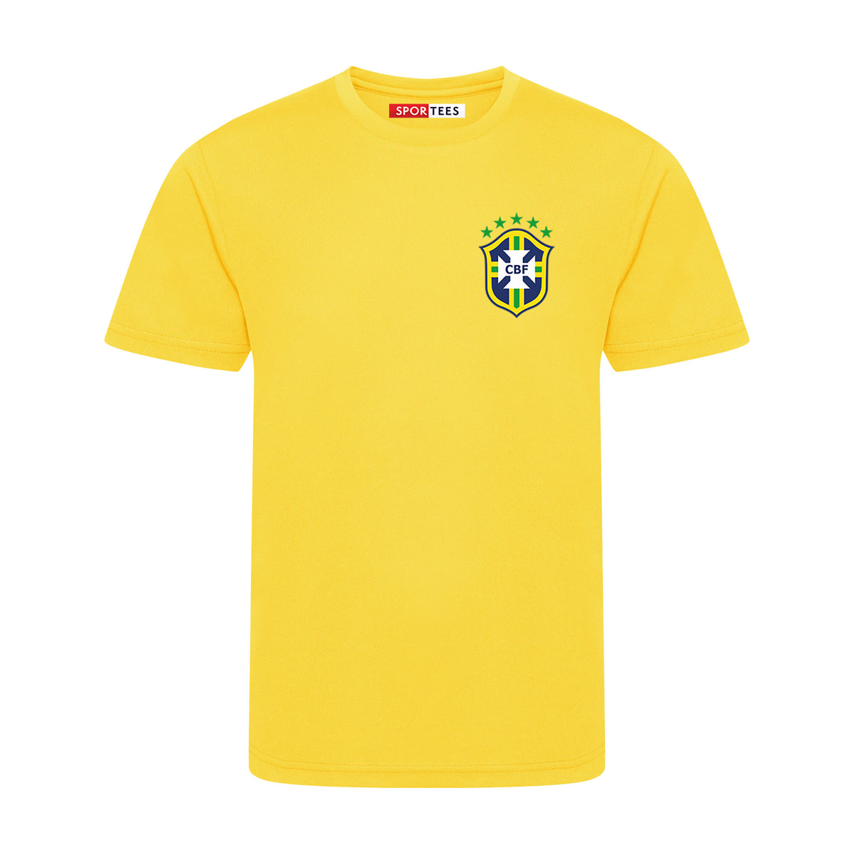 Childrens Brazil Style Yellow &amp; Green Home Shirt