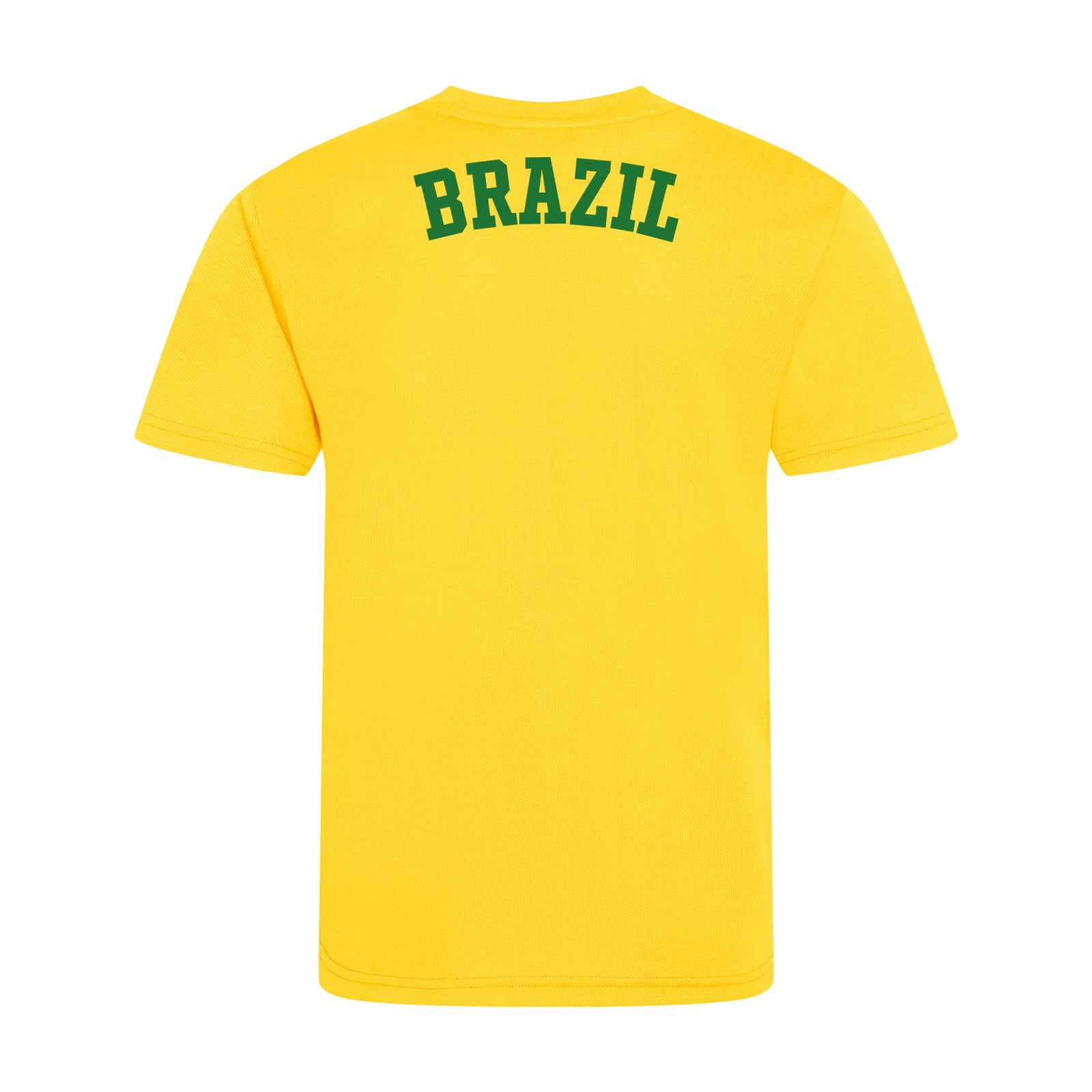 Childrens Brazil Style Yellow & Green Home Shirt
