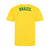 Childrens Brazil Style Yellow & Green Home Shirt