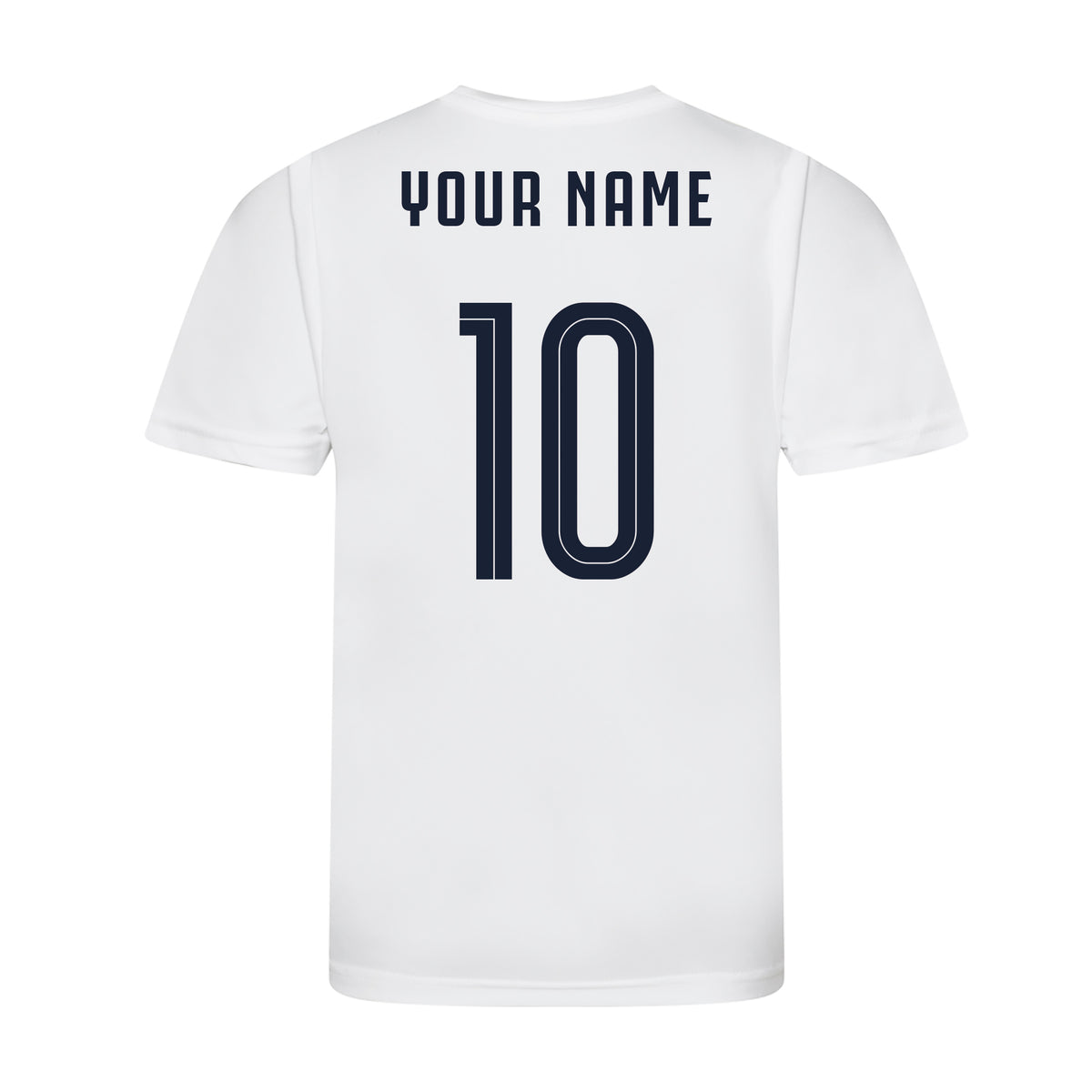 Personalised France Style All White Away Kit With Bag