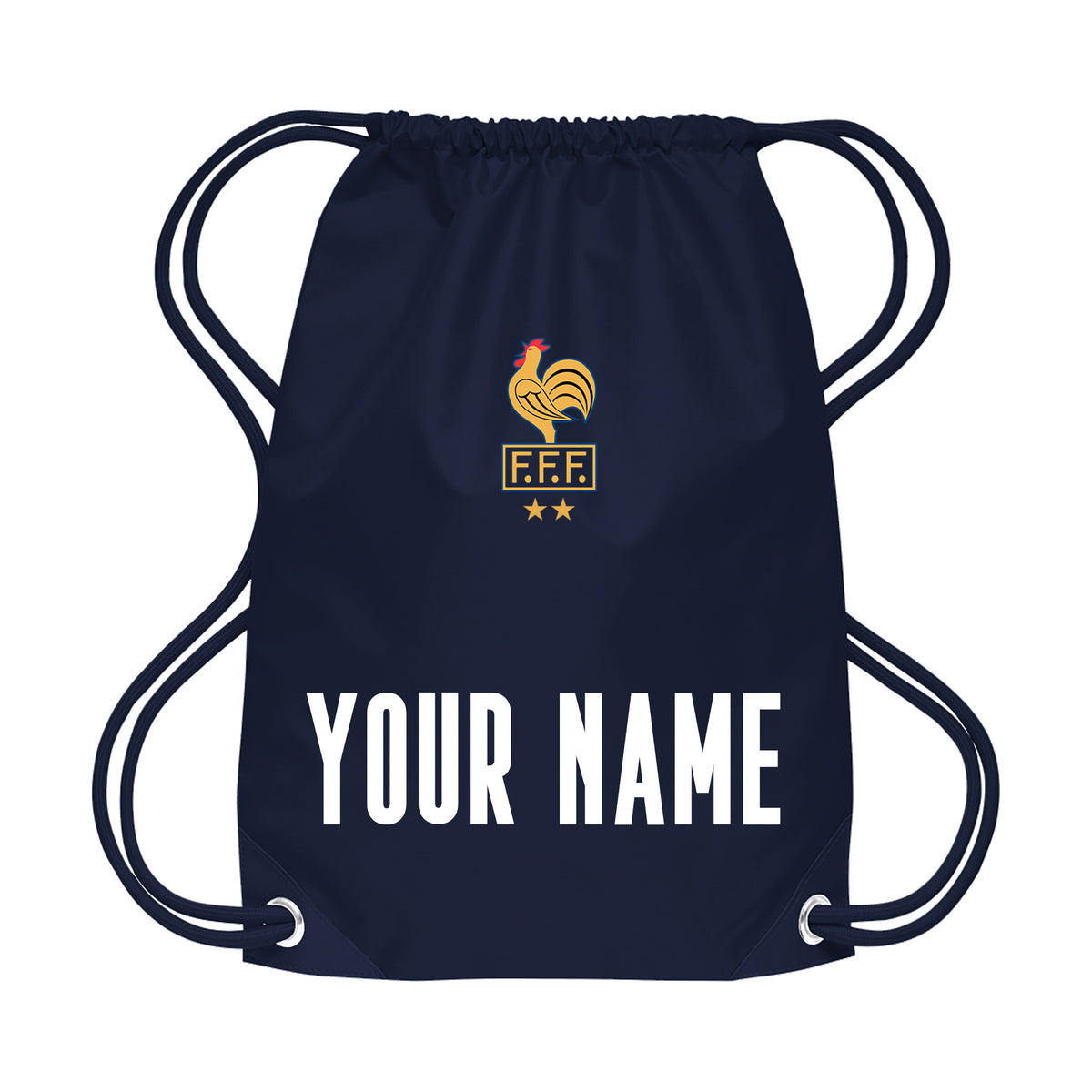 Personalised France Style All White Away Kit With Bag