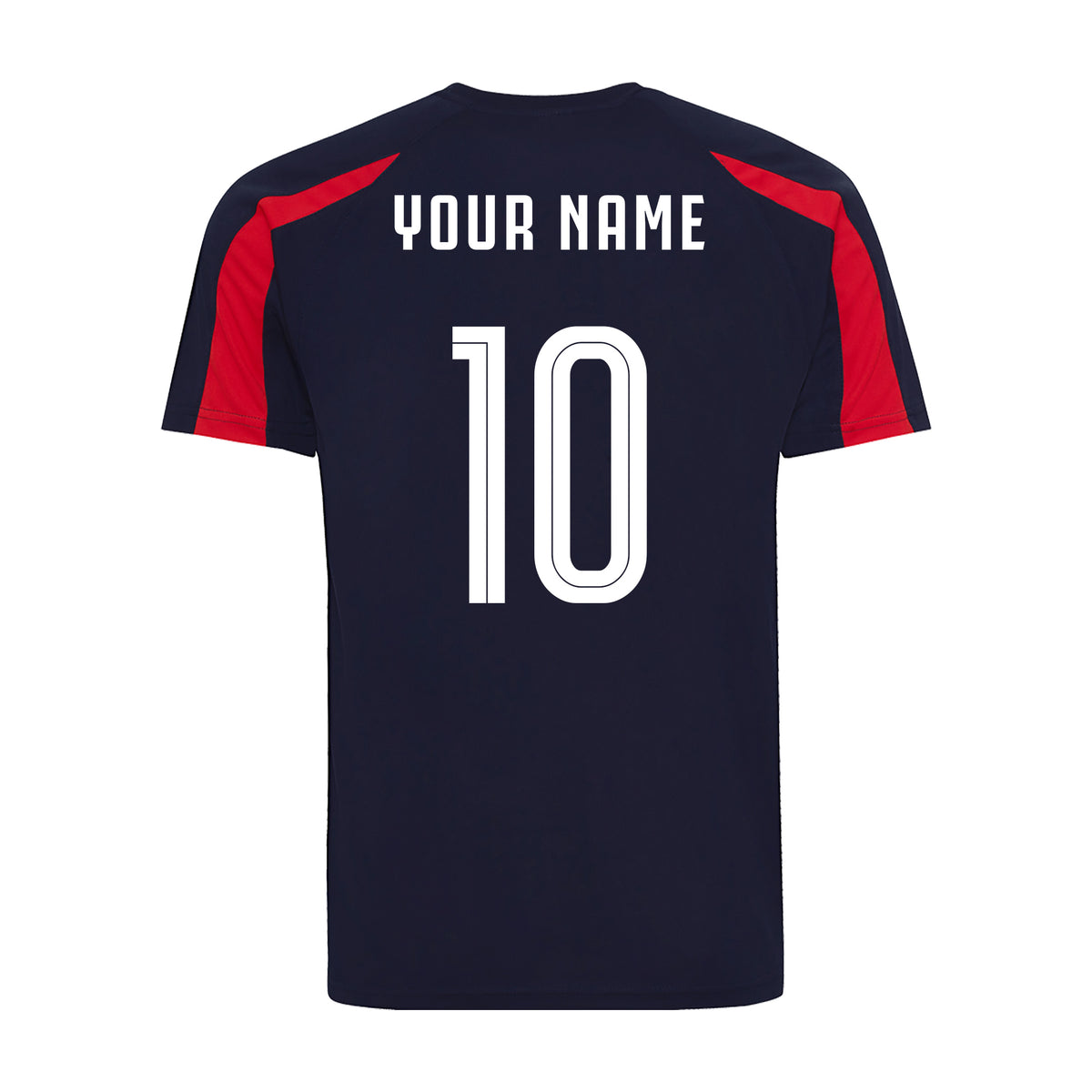 Personalised France Style Blue Contrast Home Kit With Bag