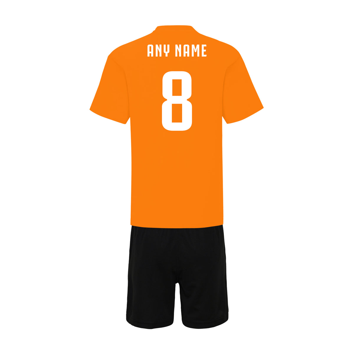 Personalised Holland Style Orange &amp; Black Home Kit With Bag