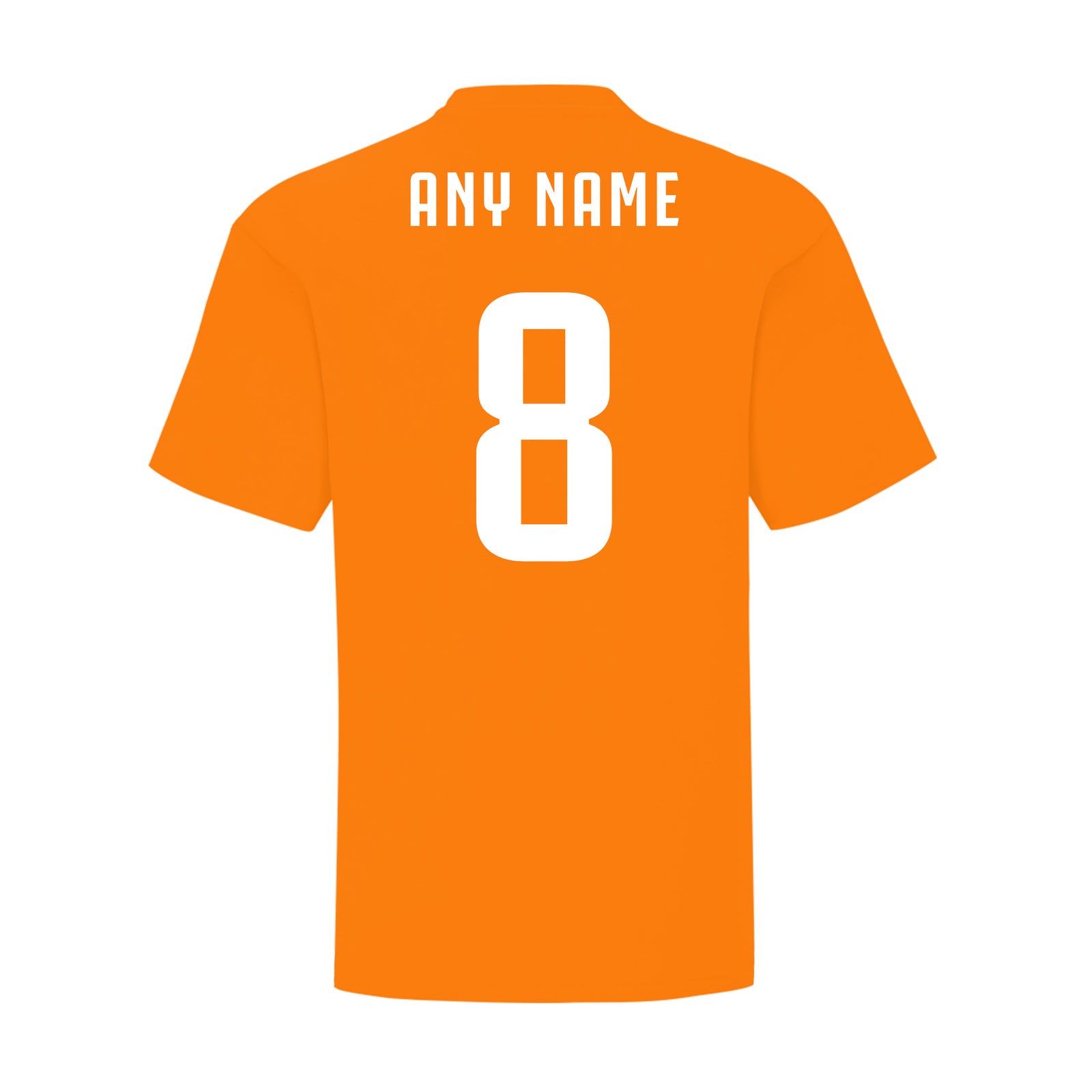 Personalised Holland Style Orange Home Shirt