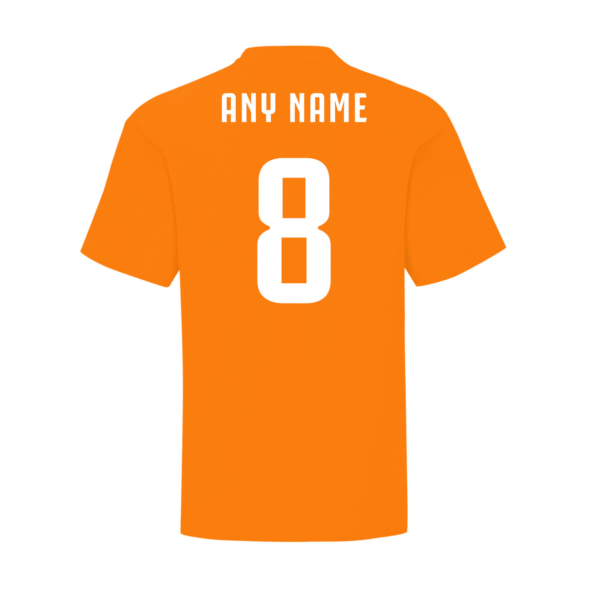 Personalised Holland Style Orange &amp; Black Home Kit With Bag