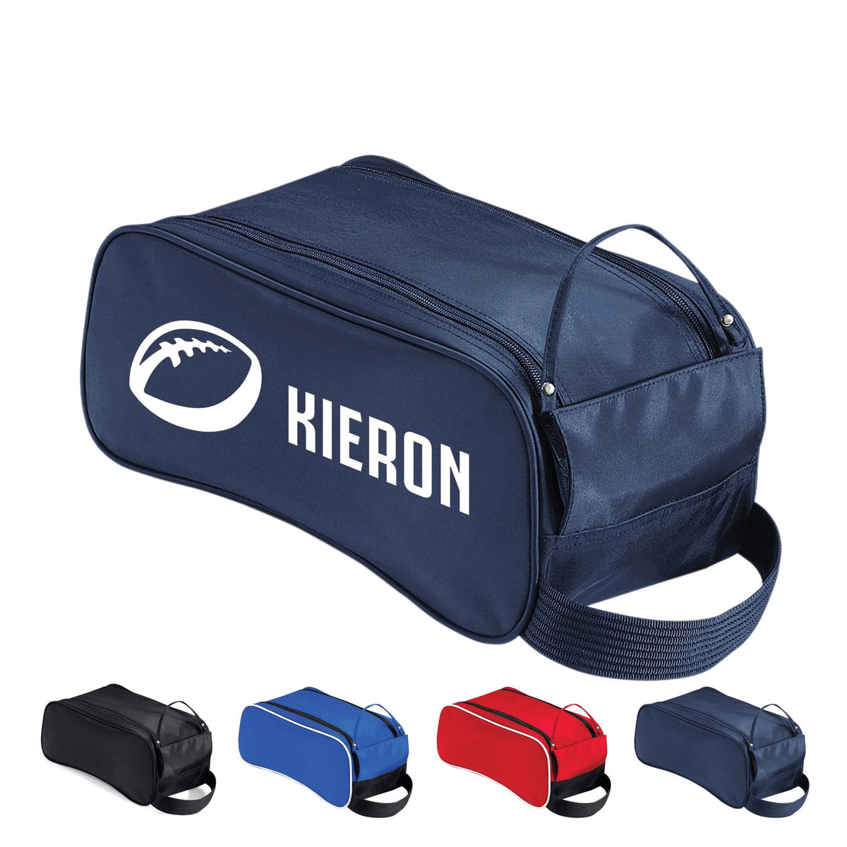 Personalised Rugby Ball Name Boot Bag