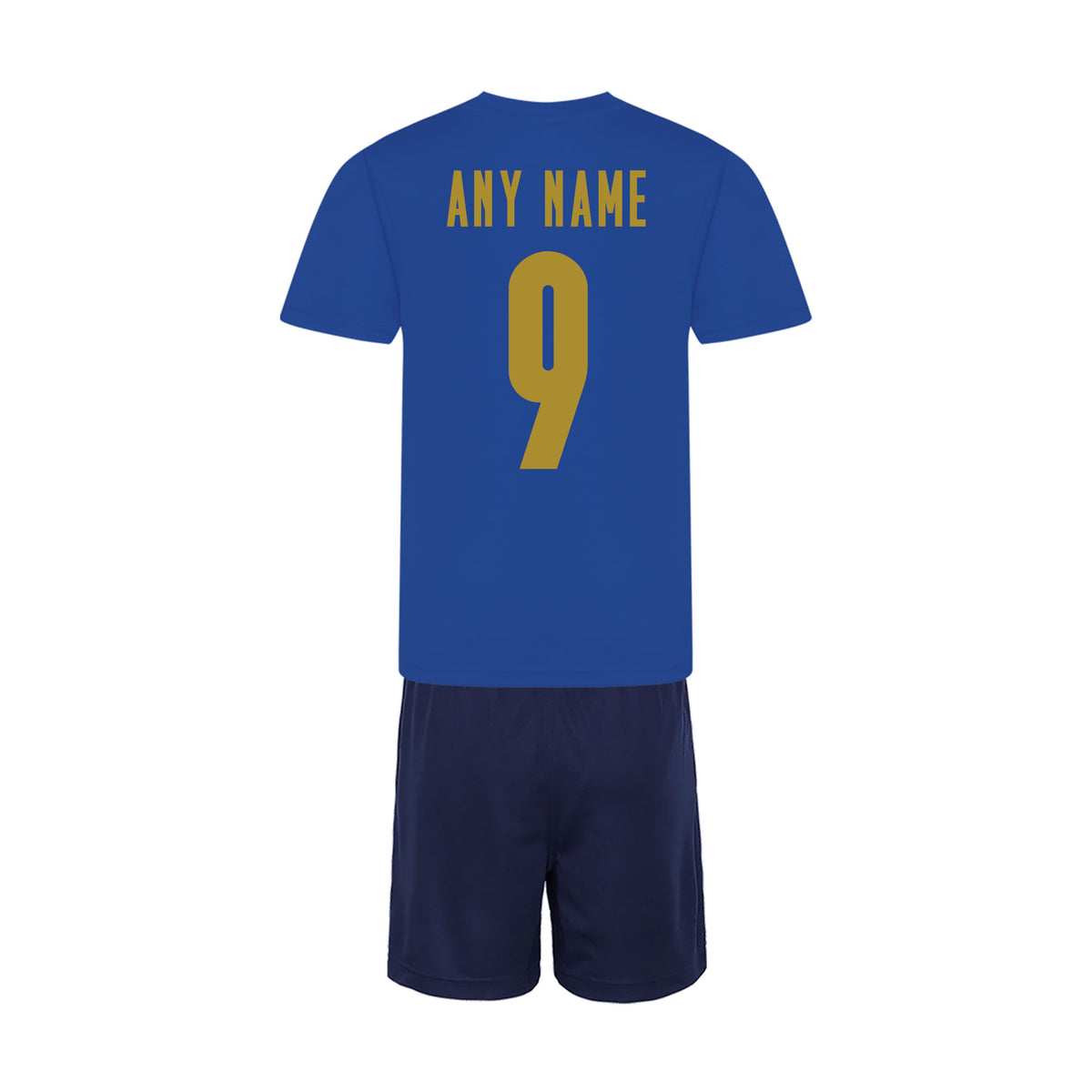 Personalised Italy Style Blue &amp; Gold Home Bundle With Socks &amp; Bag