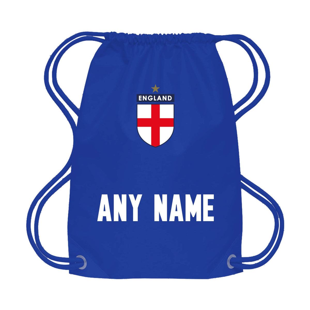 Personalised England Style Drawstring Gym Bag