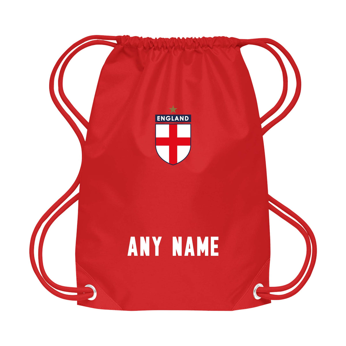 Personalised England Style All Red Bundle With Socks &amp; Bag