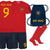 Personalised Childrens Spain Cup Style Red & Blue Home Bundle With Socks & Bag