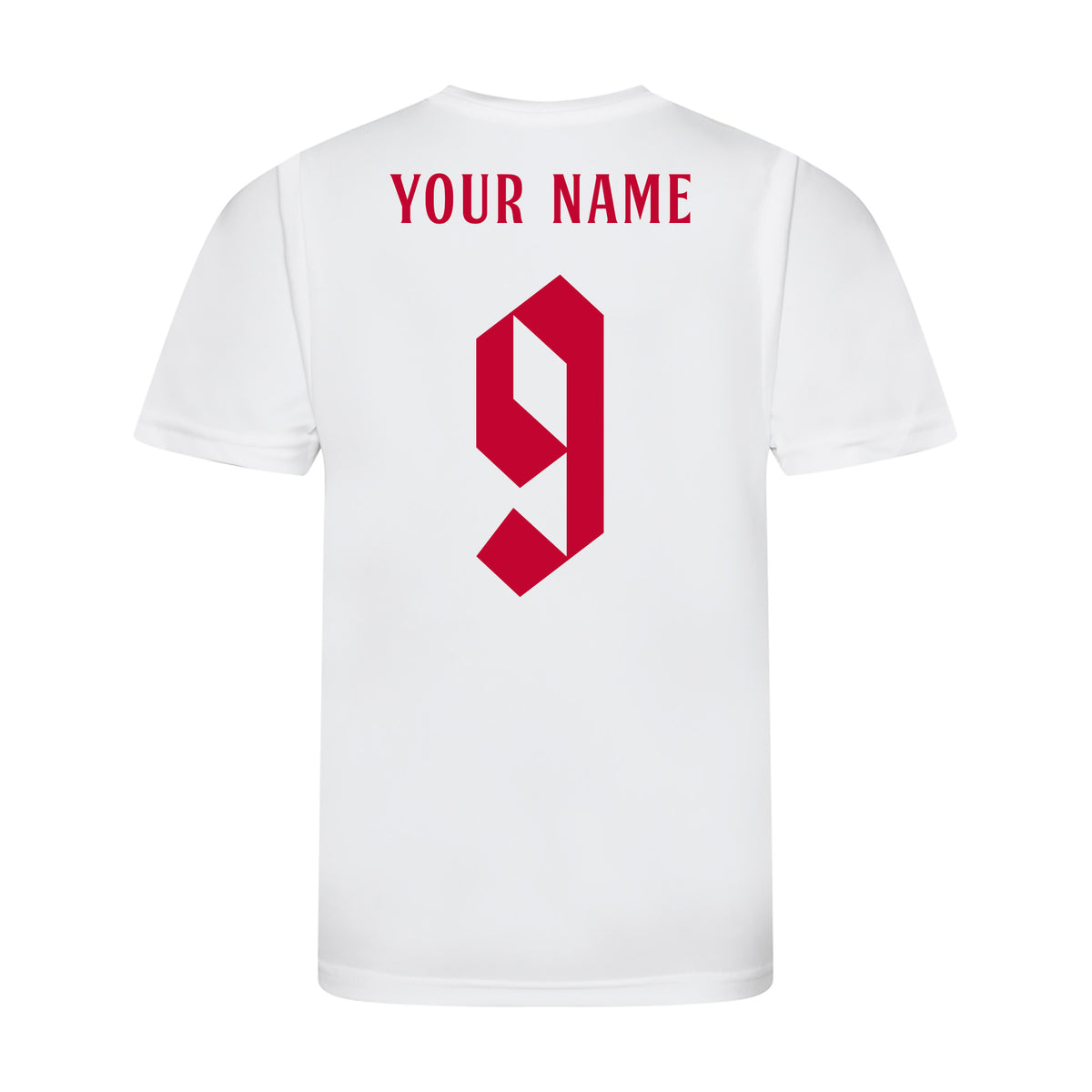 Personalised England Style White &amp; Navy Home Kit With Bag