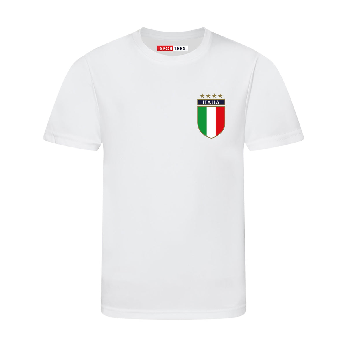 Personalised Italy Style White &amp; Navy Away Shirt