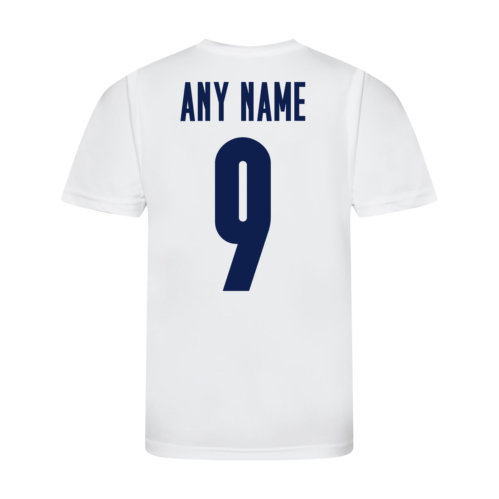 Personalised Italy Style White & Navy Away Shirt