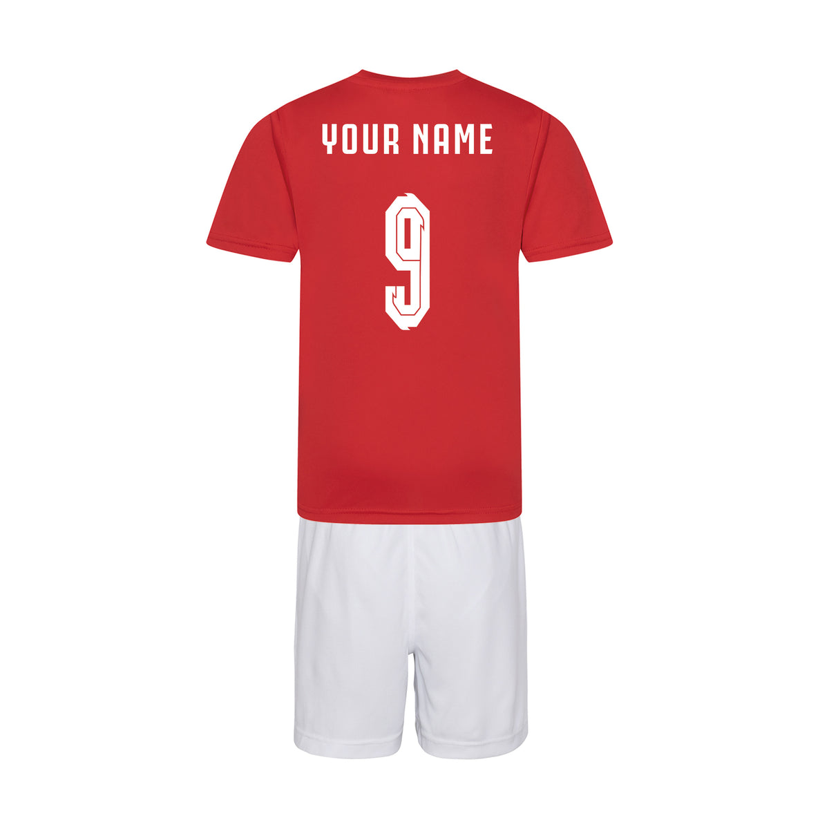 Personalised England Style Red, White &amp; Blue Kit With Bag
